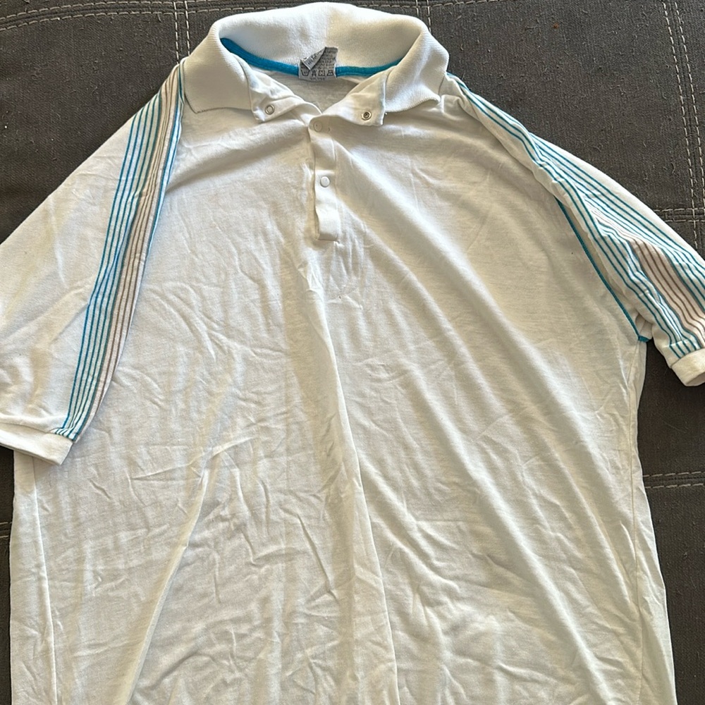Vintage 80’s Campus Sport Short-Sleeved Shirt. Has small stain.